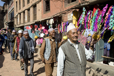Nepal Bhaktapur processione 