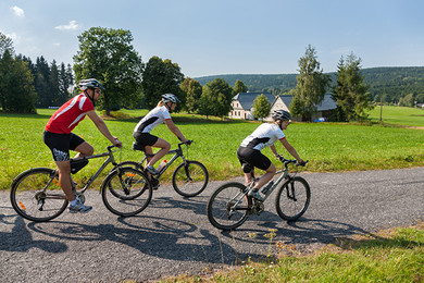 Repubblica Ceca bici attraverso i campi 