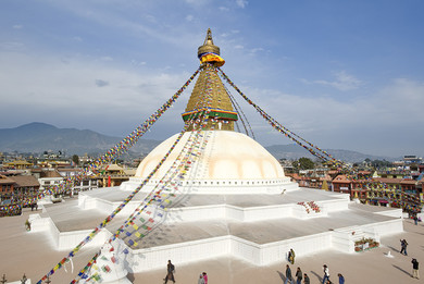 Nepal stupa di Bodhnath 